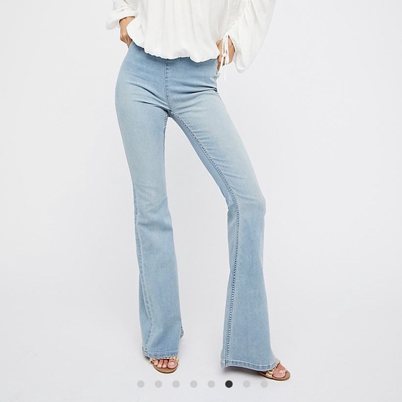 Free People Denim - Free People Penny Pull up Flare jeans New With tag sz 31